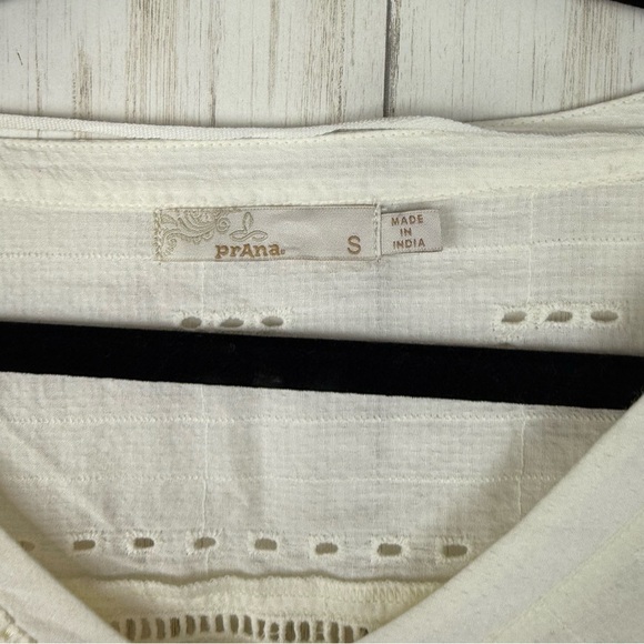Prana white crochet top Small - Picture 2 of 5